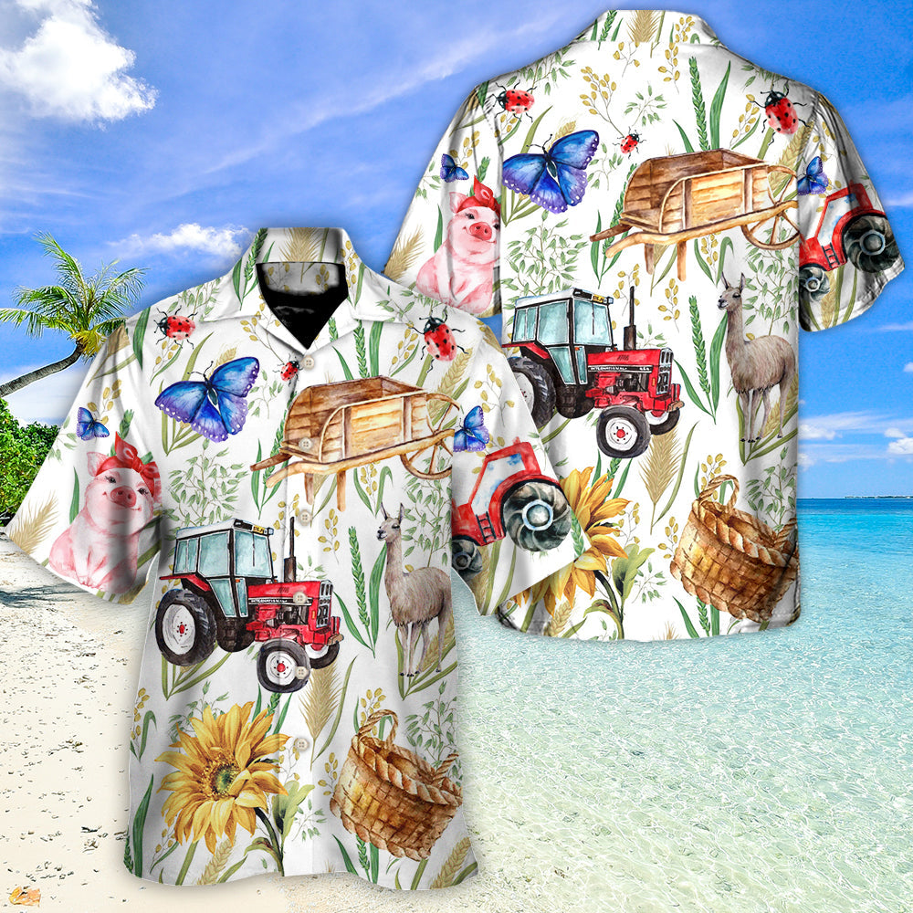 Sunflower Farm Life And Butterfly Hawaiian Shirt For Coastal Vacations Warm Weather Events And Daily Style