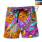 Guitar Love Forever Various Style Personalized Photo Beach Shorts For Tropical Getaways And Weekend Adventures