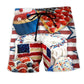 Baking Cake Patriotic Independence Day Beach Shorts Pattern View For Vacation Travel And Outdoor Fun