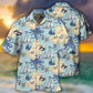 Creative Ocean Hawaiian Shirt For Summer Vacation, Beach Travel, And Casual Wear