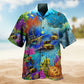 Ocean Aquarium Hawaiian Shirt For Resort Trips, Coastal Parties, And Warm Weather Style