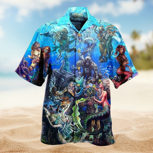 Ocean Sea Hawaiian Shirt For Beach Days, Coastal Adventures, And Thoughtful Gift Giving