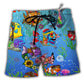 Ocean Joy To The Fishes In The Deep Blue Sea Joy Beach Shorts For Ocean Lover Vacation Wear