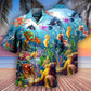 Ocean Marine Fun Hawaiian Shirt For Beach Parties And Weekend Getaways