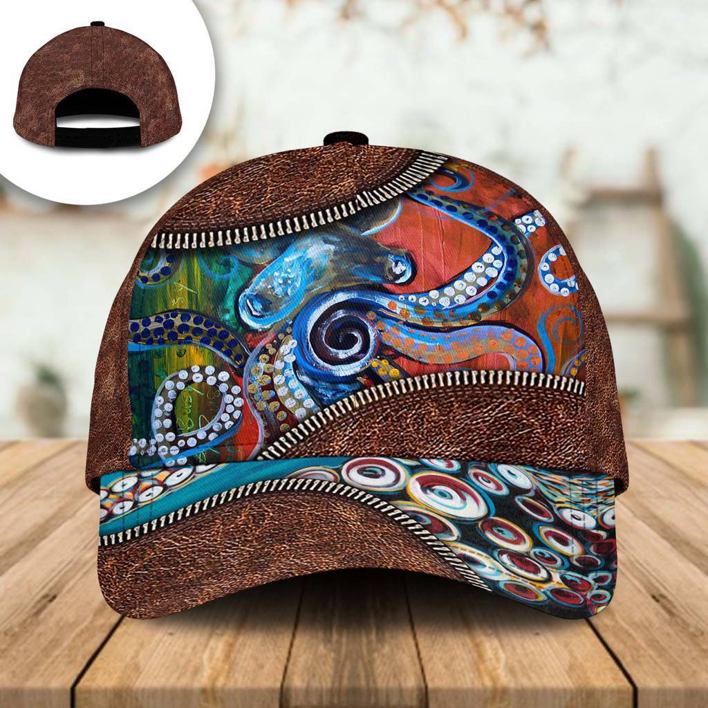 Vintage Octopus Ocean Lover Classic Cap For Festivals Holidays And Comfortable Everyday Wear