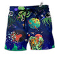 Octopus Astronaut Galaxy Cool Hawaiian Print Beach Shorts For Resort Trips And Poolside Style