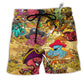 Octopus Captain Pirates Cool Hawaiian Print Beach Shorts For Beach Days And Coastal Travel
