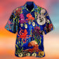 Octopus Ride Bicycle Hawaiian Shirt For Summer Vacation And Beach Travel