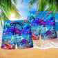 Octopus Ocean Beach Shorts Pattern Detail For Summer Adventures And Warm Weather Wardrobe