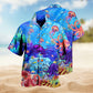 Octopus Ocean Hawaiian Shirt For Coastal Travel, Casual Events, And Comfortable Summer Wear