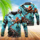 Protect Ocean Octopus Hoodie For Coastal Adventures Vacation Days And Comfortable Casual Wear