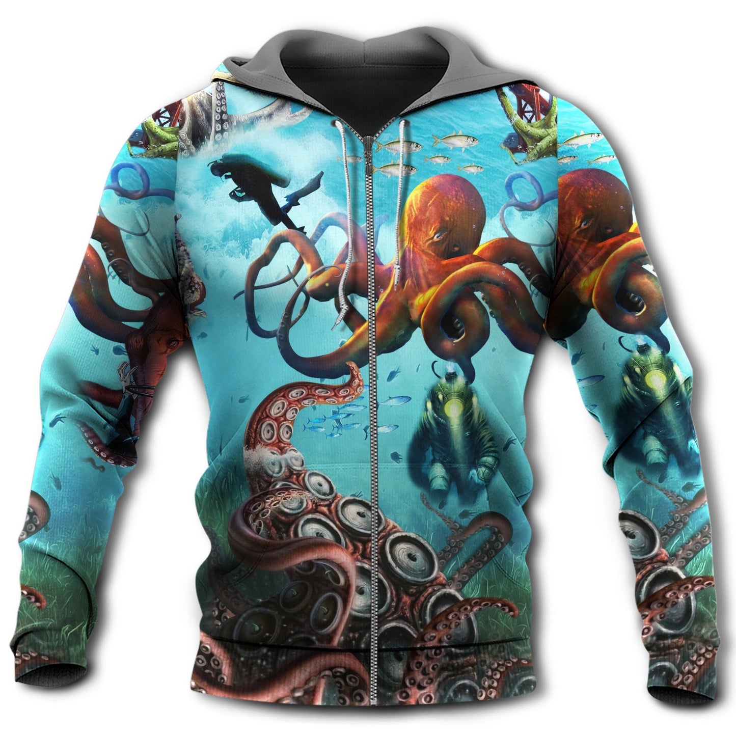 Protect Ocean Octopus Hoodie For Coastal Adventures Vacation Days And Comfortable Casual Wear