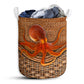 Octopus Rattan Texture Laundry Basket For Bathroom Bedroom Storage