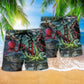 Octopus Ocean Adventure Beach Shorts Pattern Detail For Everyday Outings And Bright Summer Outfits
