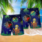 Galaxy Octopus Space Fantasy Beach Shorts Design View For Poolside Relaxation And Holiday Trips