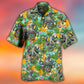 Tropical Peace Octopus Hawaiian Shirt With Detailed Graphic For Tropical Parties Vacation Travel And Casual Summer Style