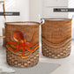 Octopus Rattan Texture Laundry Basket For Room Home Organizer