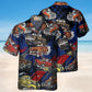 Road Racing Hawaiian Shirt For Summer Vacation, Beach Travel, And Casual Wear