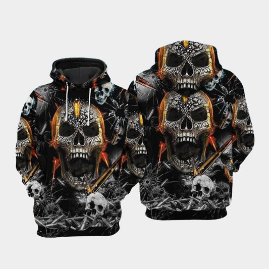 Funny Oh Skull Hoodie For Bold Casual Looks Travel Days And Comfortable Style