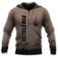 Dark Brown Oil Field Worker Hoodie For Comfortable Daily Outfits Holidays And Casual Wear