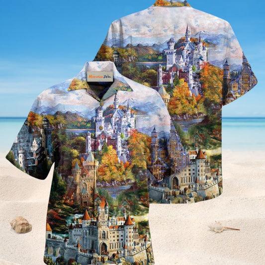 Memories Castles Hawaiian Shirt For Coastal Travel, Casual Events, And Comfortable Summer Wear