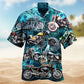 Motorcycle Once A Biker Always A Biker Hawaiian Shirt For Resort Travel Scenic Drives And Casual Summer Wear