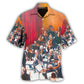 Colorful Orchestra Music Pattern Hawaiian Shirt For Festival Travel, Beach Gatherings, And Relaxed Summer Style
