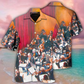 Colorful Orchestra Music Pattern Hawaiian Shirt For Festival Travel, Beach Gatherings, And Relaxed Summer Style