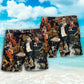 Orchestra Music Lover Artistic Vibe Beach Shorts Pattern View For Resort Days And Outdoor Activities