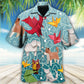 Creative Origami Paper Fold Hawaiian Shirt For Island Vacations, Resort Wear, And Relaxed Seasonal Style