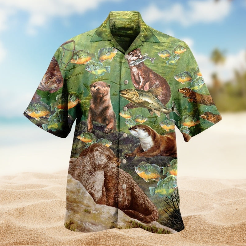 Fishing Outdoor Passion Hawaiian Shirt For Resort Trips, Coastal Parties, And Warm Weather Style