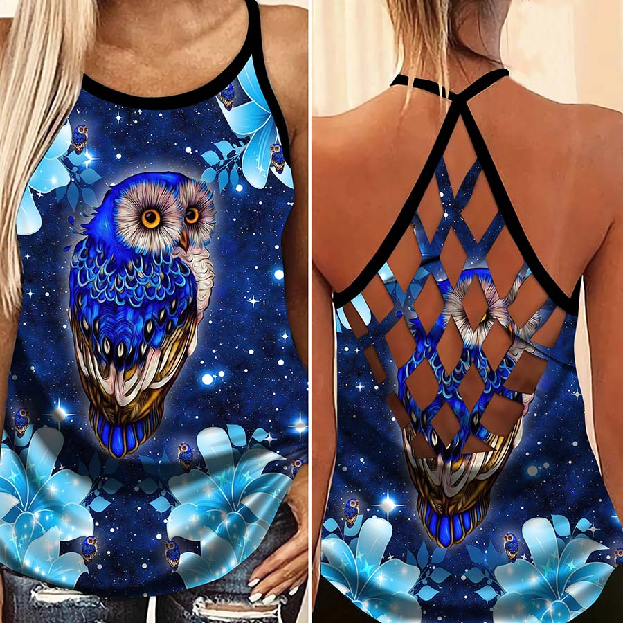 Owl Dreamer Hollow Tank Top For Active Lifestyles And Weekend Style