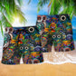 Mysterious Owl Beach Shorts Pattern Detail For Outdoor Activities And Thoughtful Gift Giving