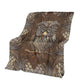 Owl Metal Pattern Flannel Blanket For Cozy Bedroom Sofa Decor