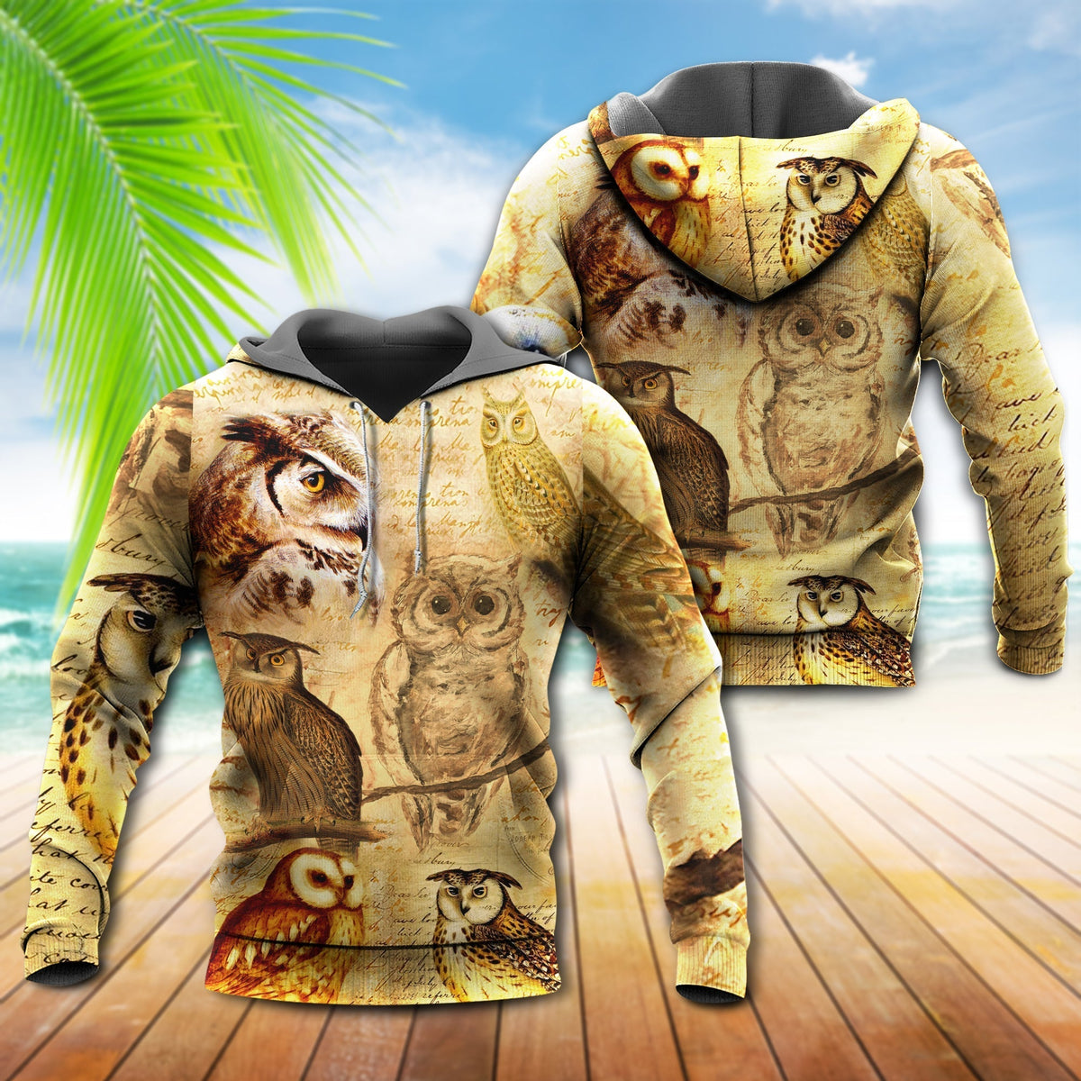 Retro Owl Love Life Hoodie For Pet Inspired Outfits Seasonal Outings And Gift Ideas