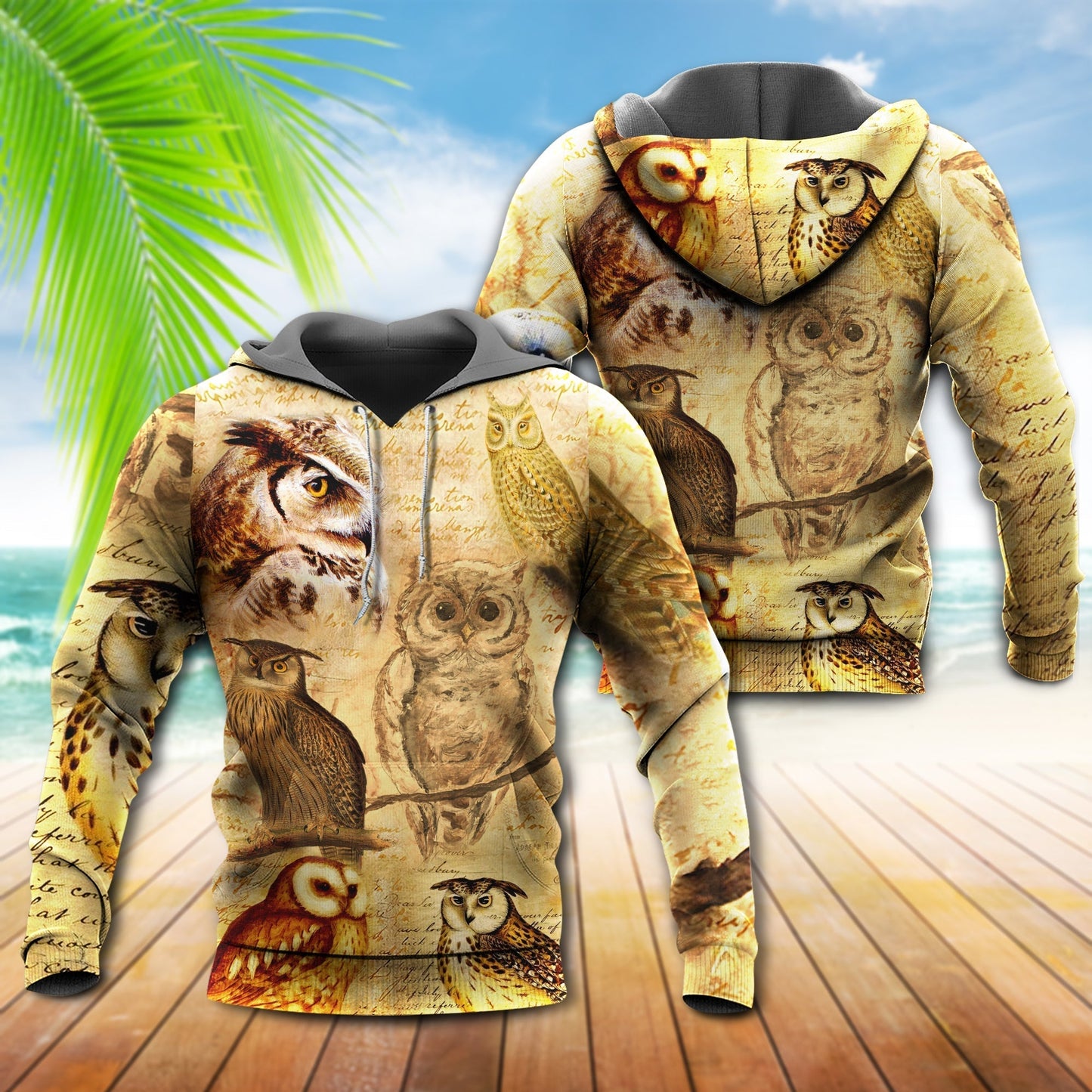 Retro Owl Love Life Hoodie For Pet Inspired Outfits Seasonal Outings And Gift Ideas