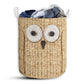 Owl Wicker Beautiful Style Laundry Basket For Bathroom Bedroom Storage