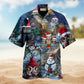 Christmas Creative Pattern Hawaiian Shirt For Resort Trips, Coastal Parties, And Warm Weather Style
