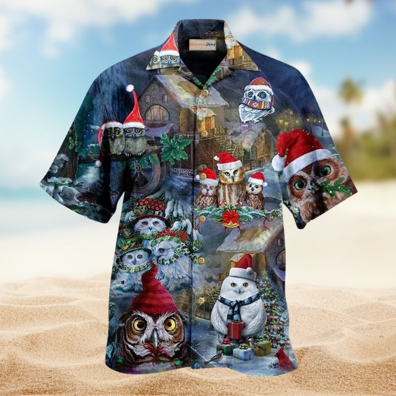 Christmas Creative Pattern Hawaiian Shirt For Resort Trips, Coastal Parties, And Warm Weather Style