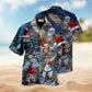 Christmas Creative Pattern Hawaiian Shirt For Resort Trips, Coastal Parties, And Warm Weather Style