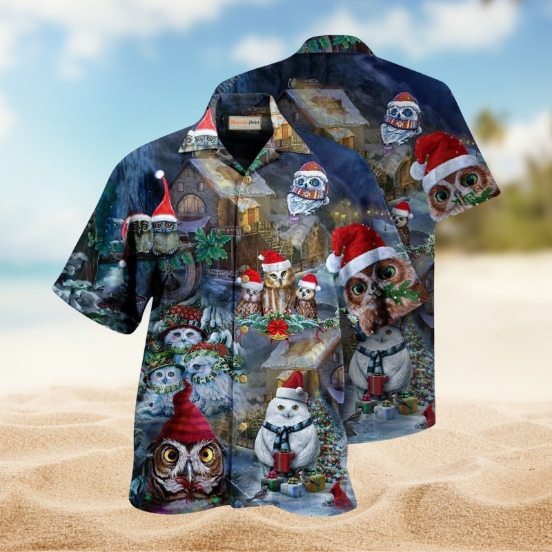 Christmas Creative Pattern Hawaiian Shirt For Resort Trips, Coastal Parties, And Warm Weather Style