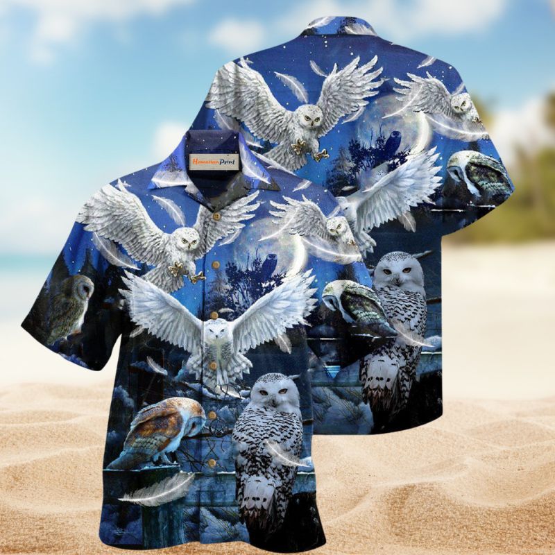 Owls Sing Silent Hawaiian Shirt For Coastal Travel, Casual Events, And Comfortable Summer Wear