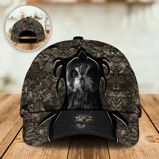 Owls And Flowers Classic Cap For Vacation Style Outdoor Activities And Daily Comfort