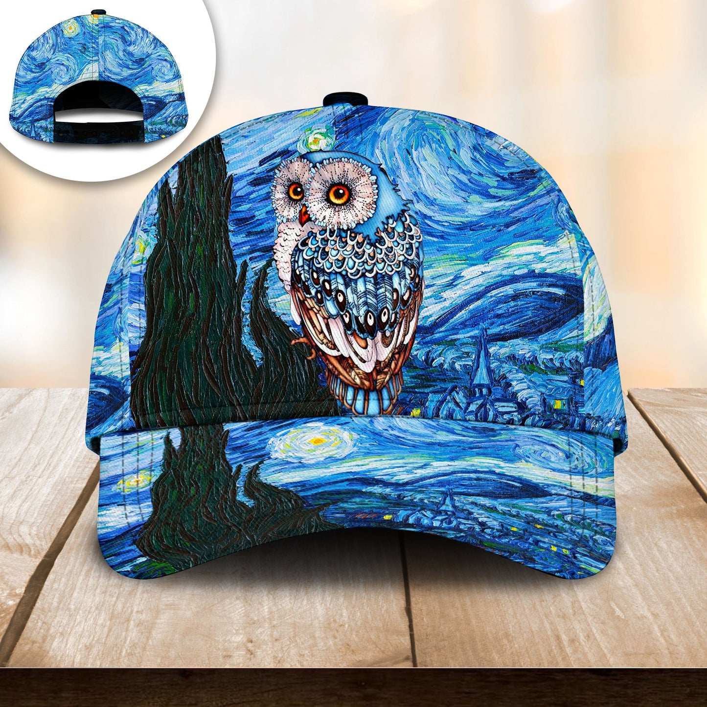 Owl Art Cool Classic Cap For Vacation Style Outdoor Activities And Daily Comfort