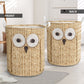 Owl Wicker Beautiful Style Laundry Basket For Room Home Organizer
