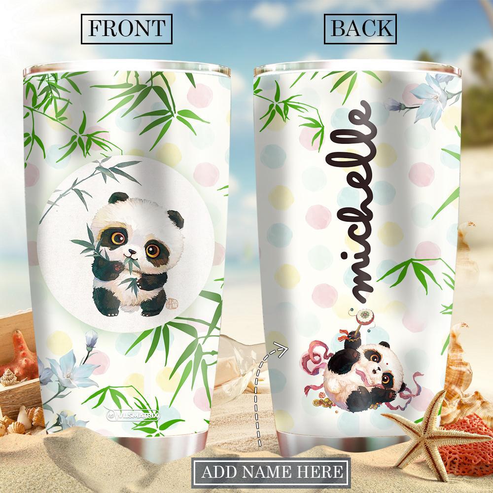Panda Lovely Personalized 20 Oz Tumbler For Coffee Travel And Daily Drinks
