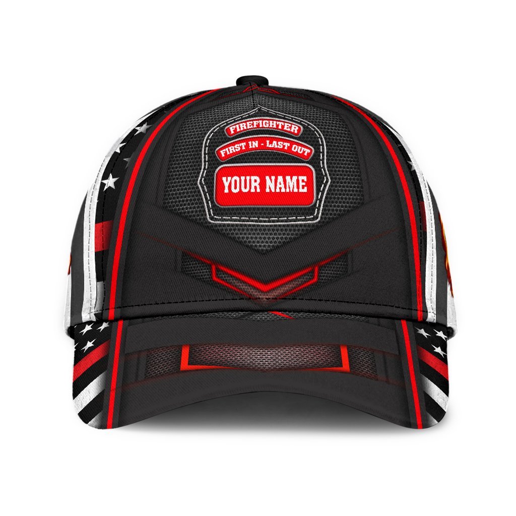 Custom Name Firefighter Classic Cap For Seasonal Outings Outdoor Adventures And Daily Wear