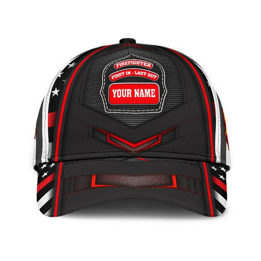 Custom Name Firefighter Classic Cap For Seasonal Outings Outdoor Adventures And Daily Wear