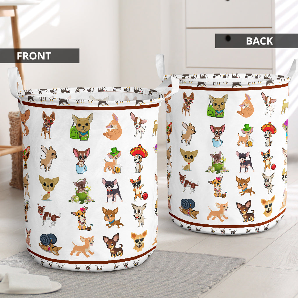 Chihuahua Friendly Laundry Basket For Bathroom Bedroom Storage