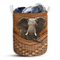 Elephant Pacaderms Elephant Rattan Texture Laundry Basket For Bathroom Bedroom Storage